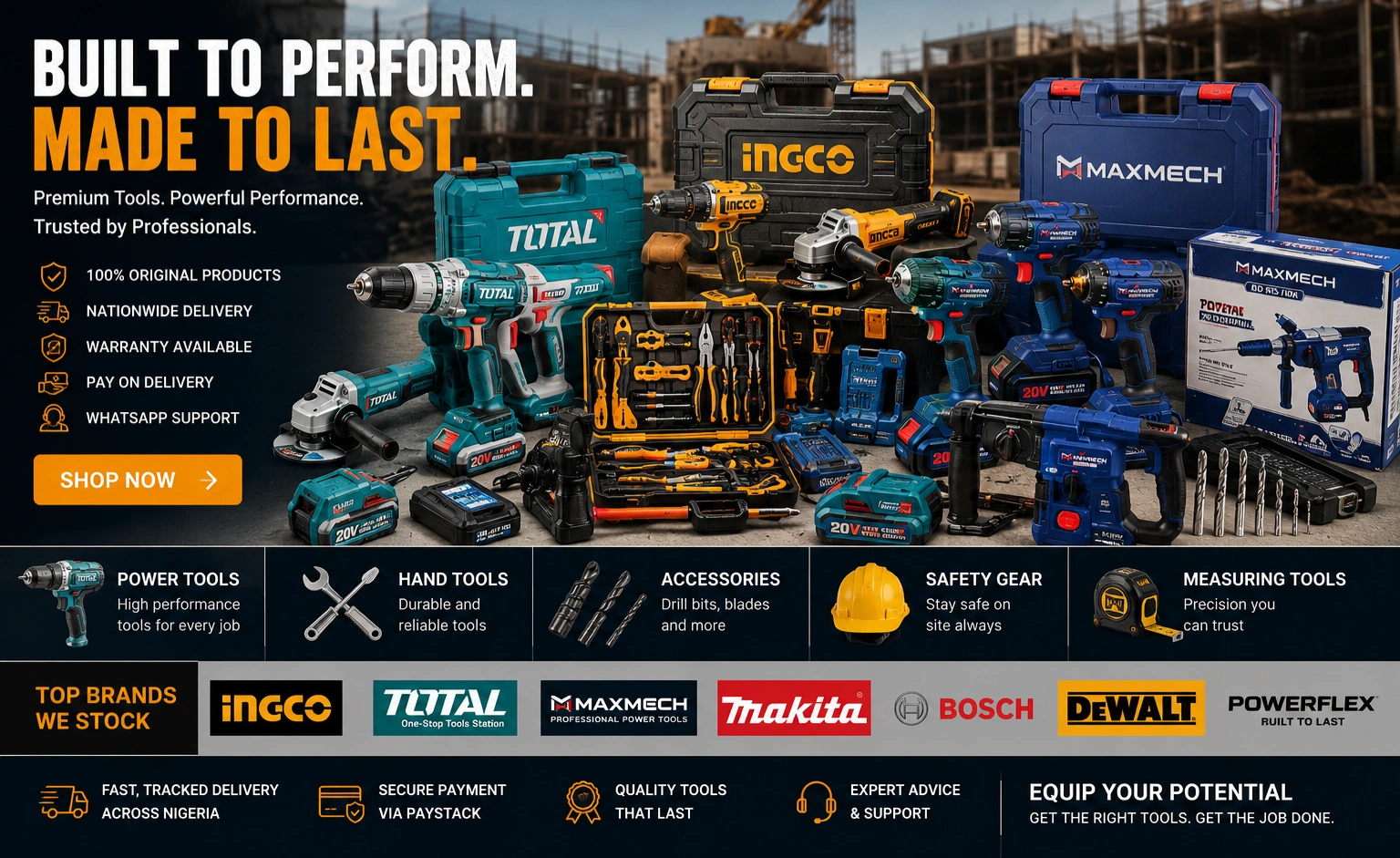 Premium quality tools for professionals