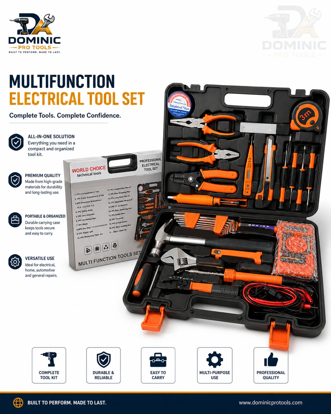 Multifunction Electrical Tool Set